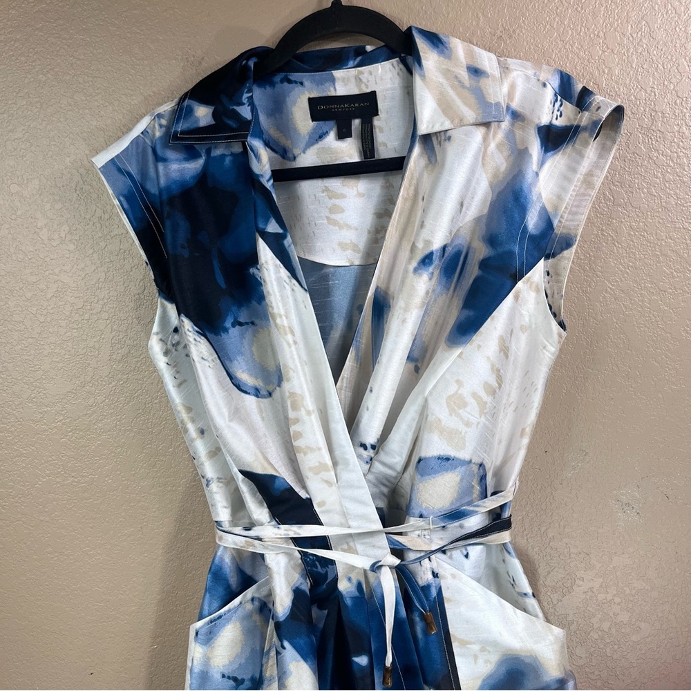 Donna Karan elegant midi wrap dress - Picture 8 of 12